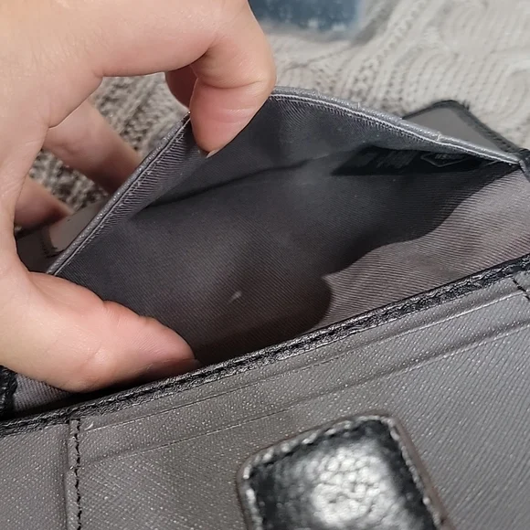 Black Fossil Wristlet/Crossbody - Picture 7 of 14